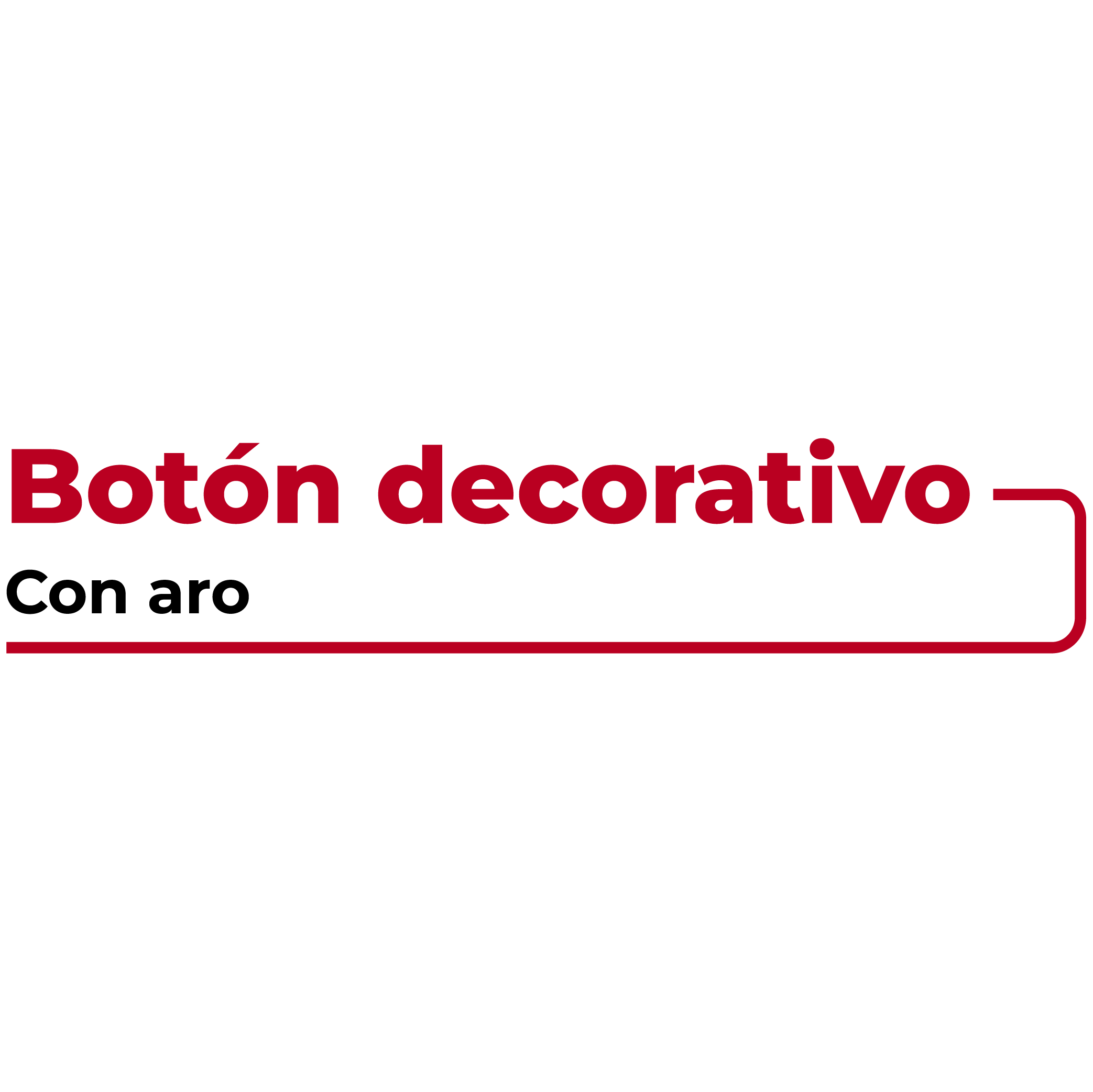 Botón con Base de Acrílico
