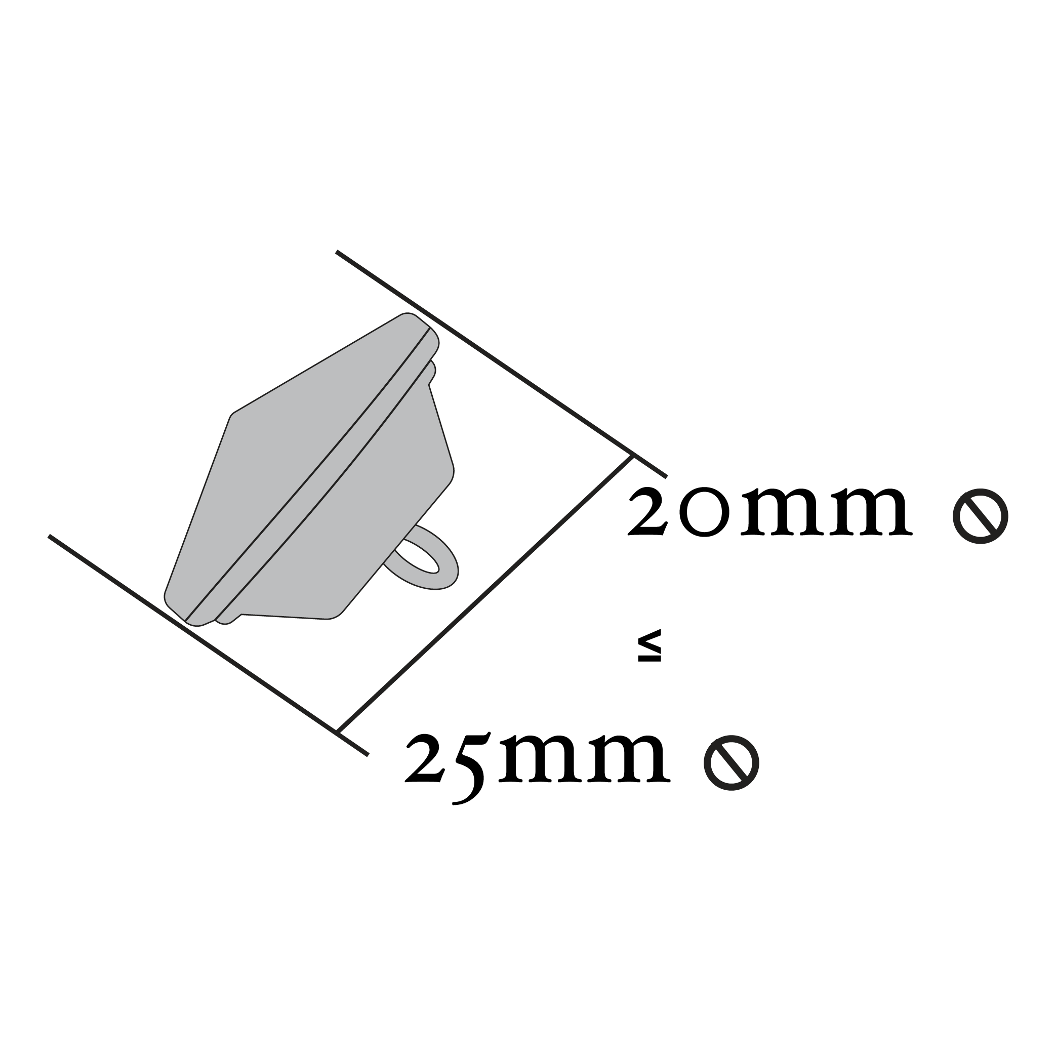 Botón de Cristal con Base