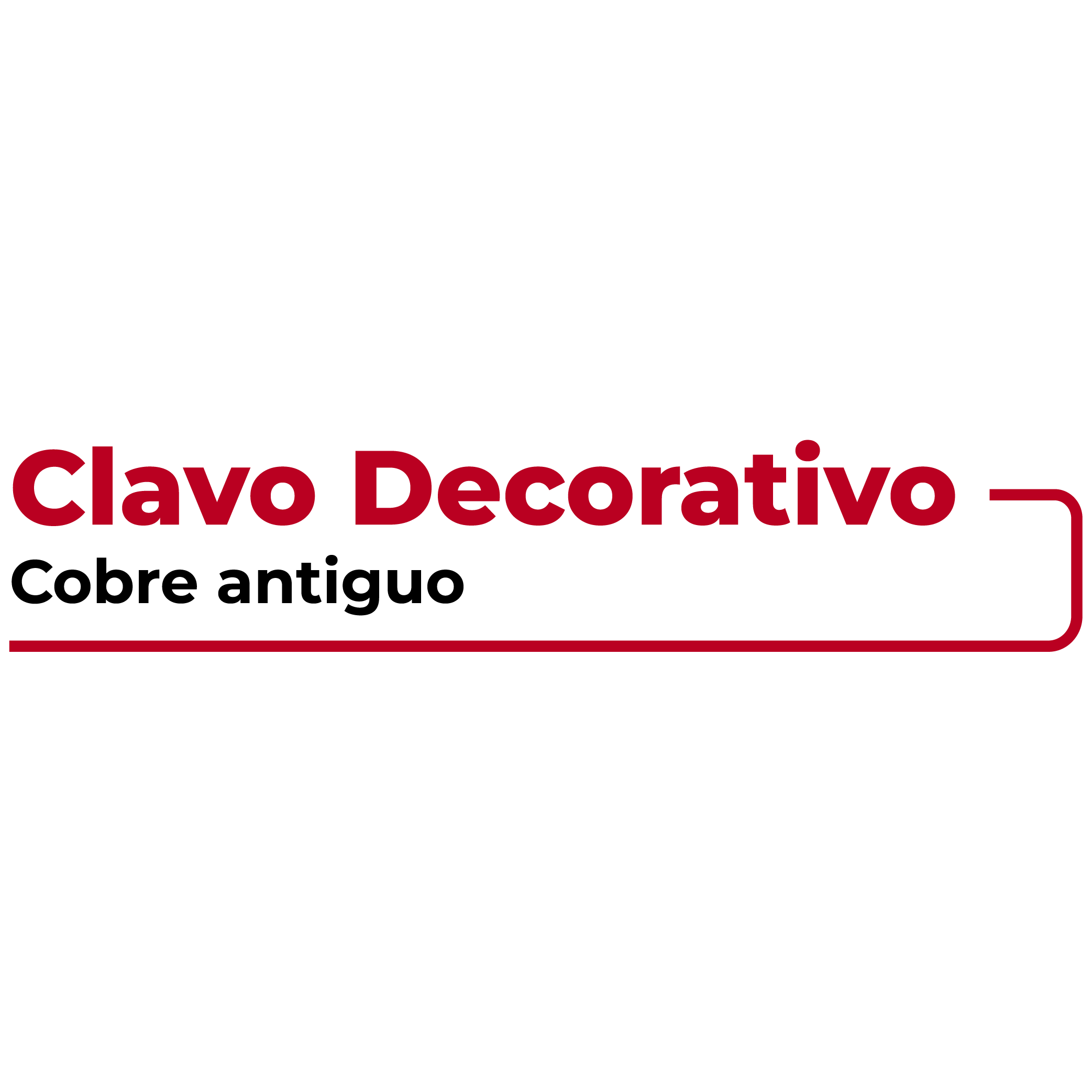 Clavo Decorativo Cobre Antiguo