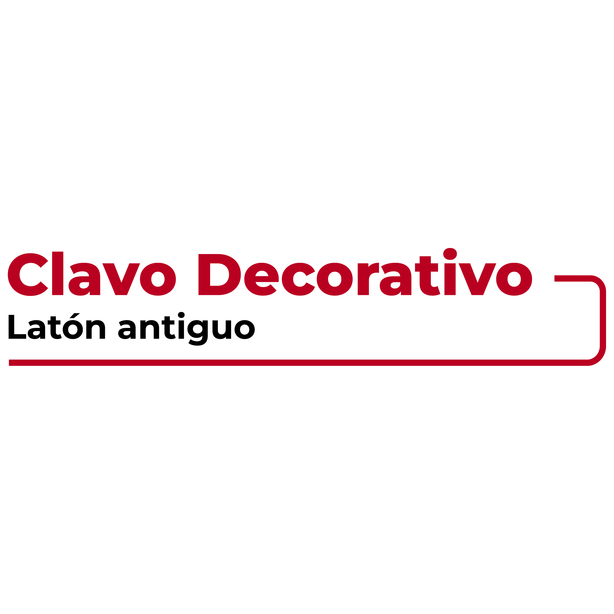 Clavo Decorativo Latón Antiguo