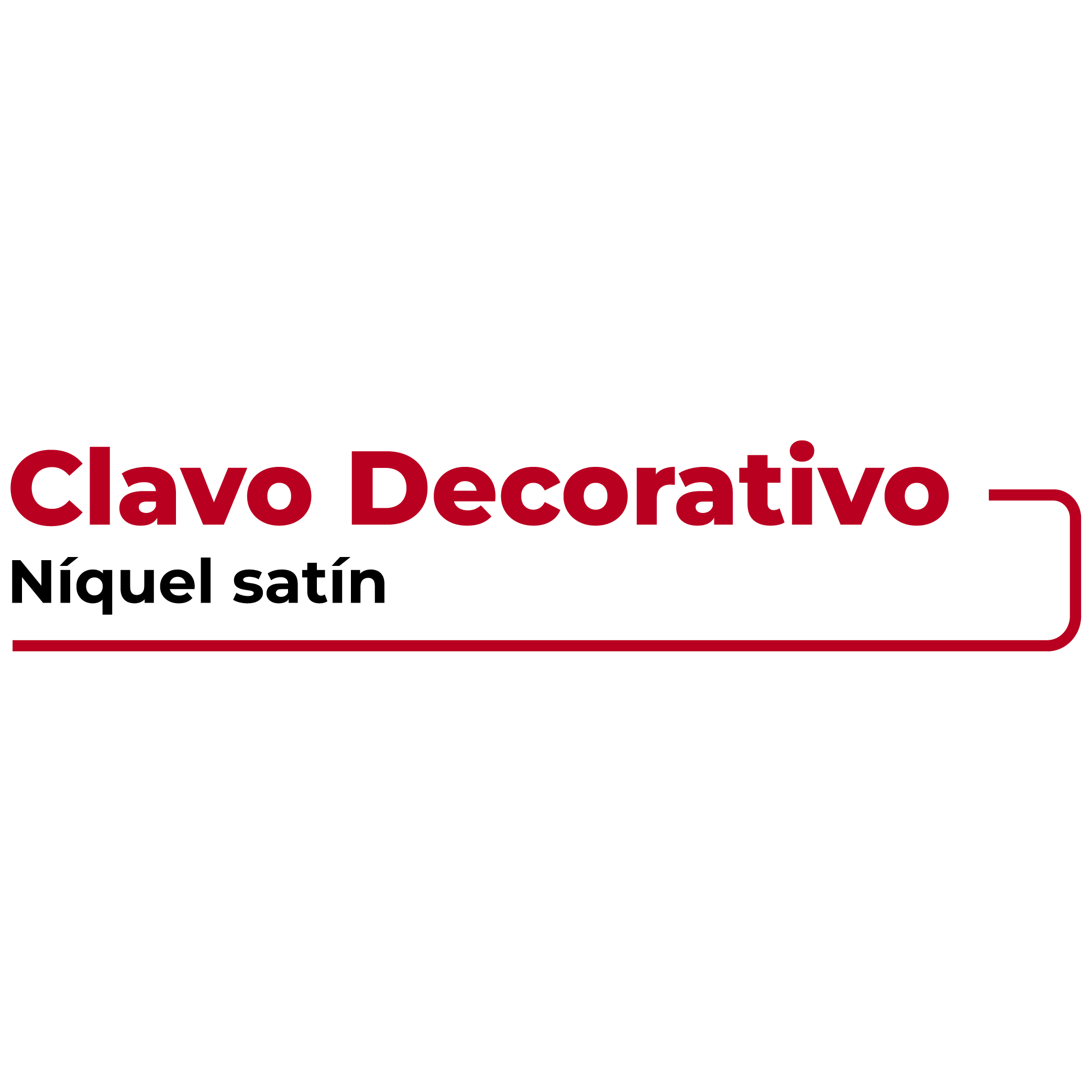 Clavo Decorativo Níquel Satin