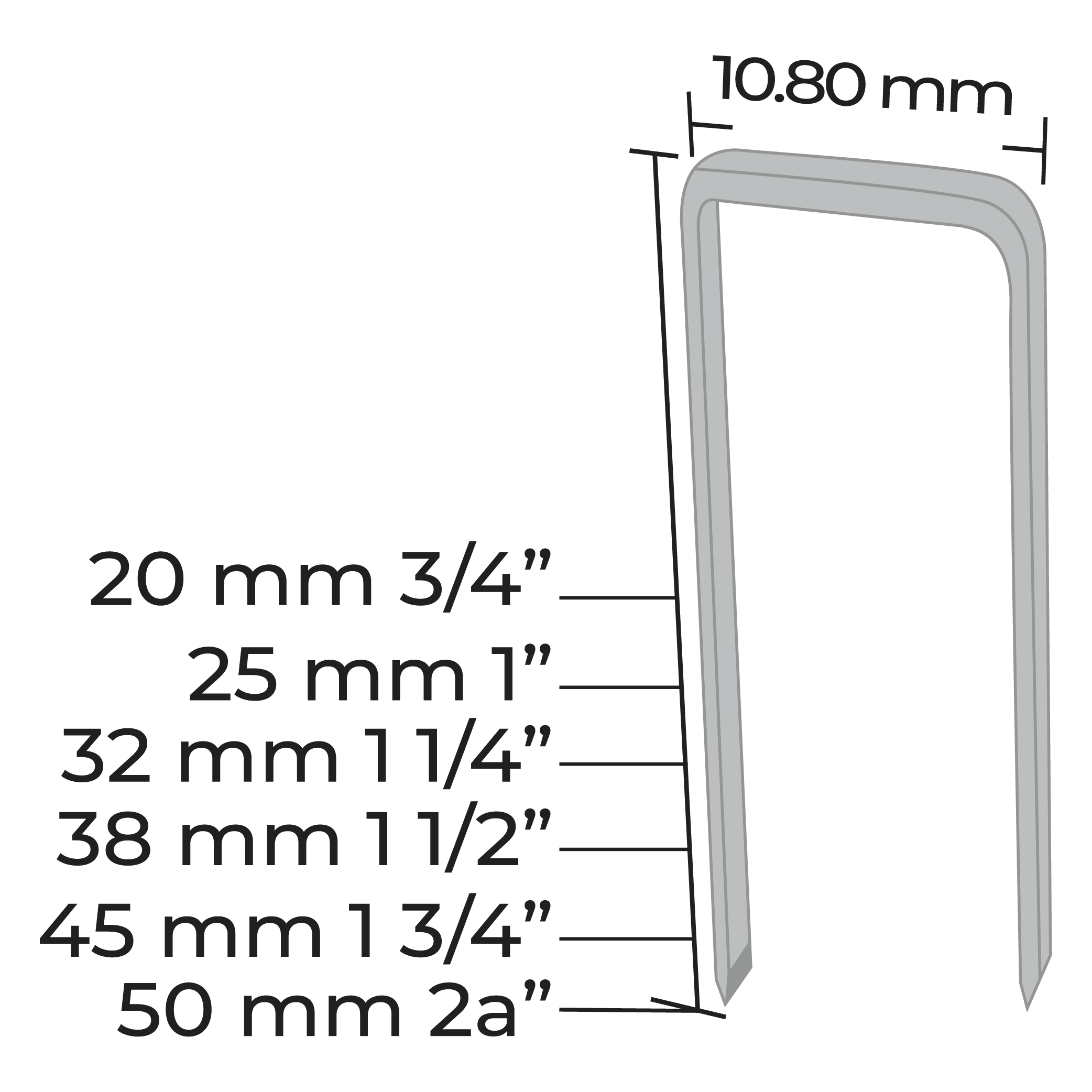 Grapa Serie 100