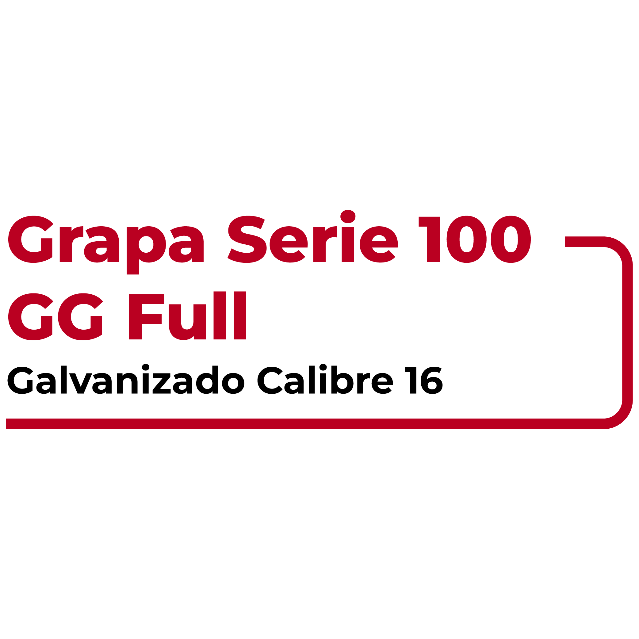 Grapa Serie 100 Extra GG Full-R