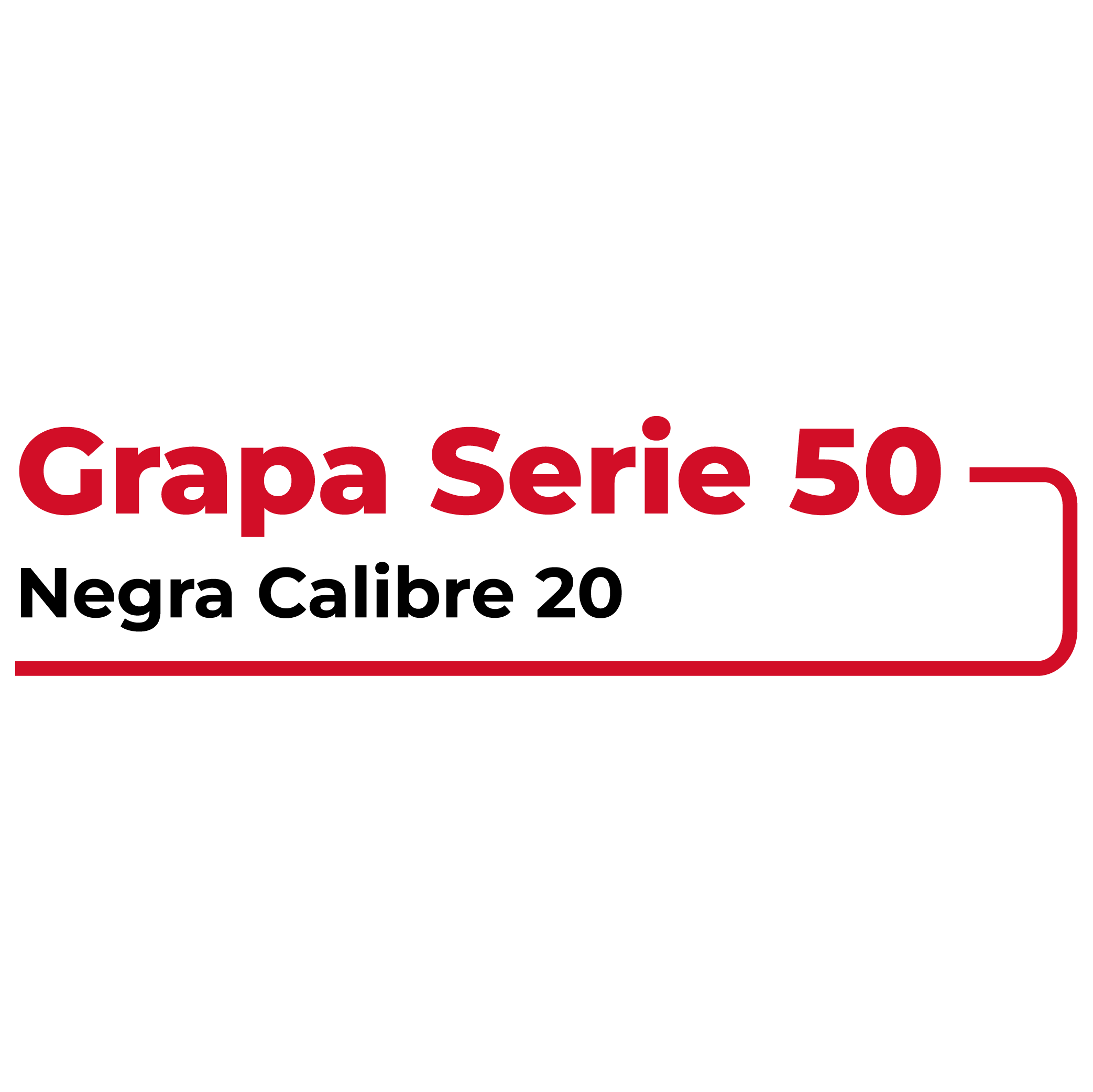 Grapa Serie 50 Negra