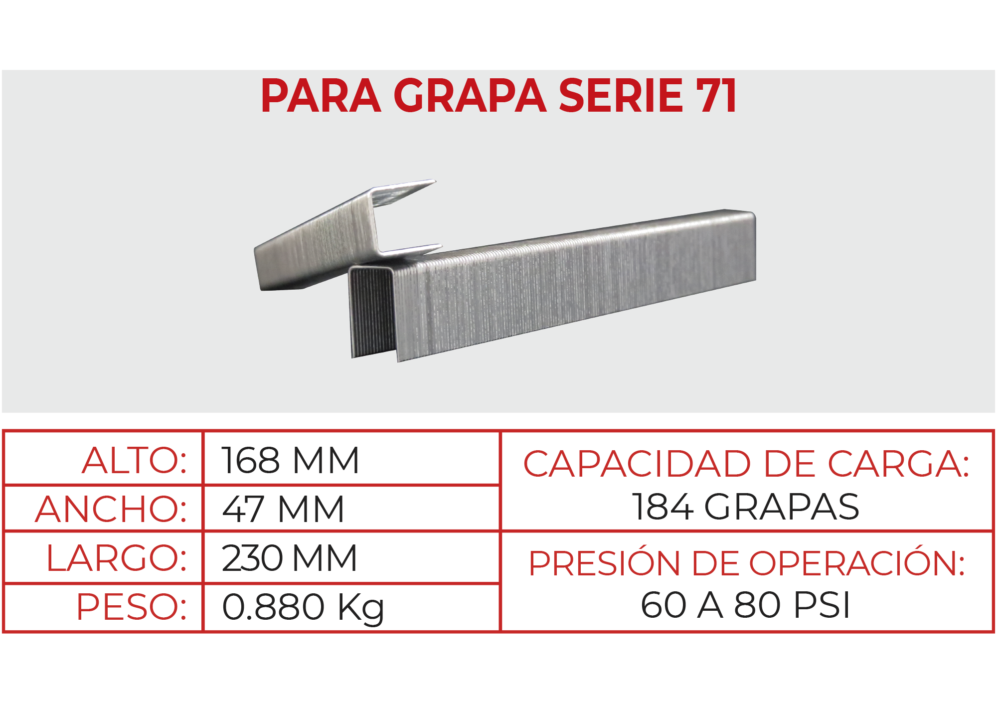 Engrapadora Neumática S71