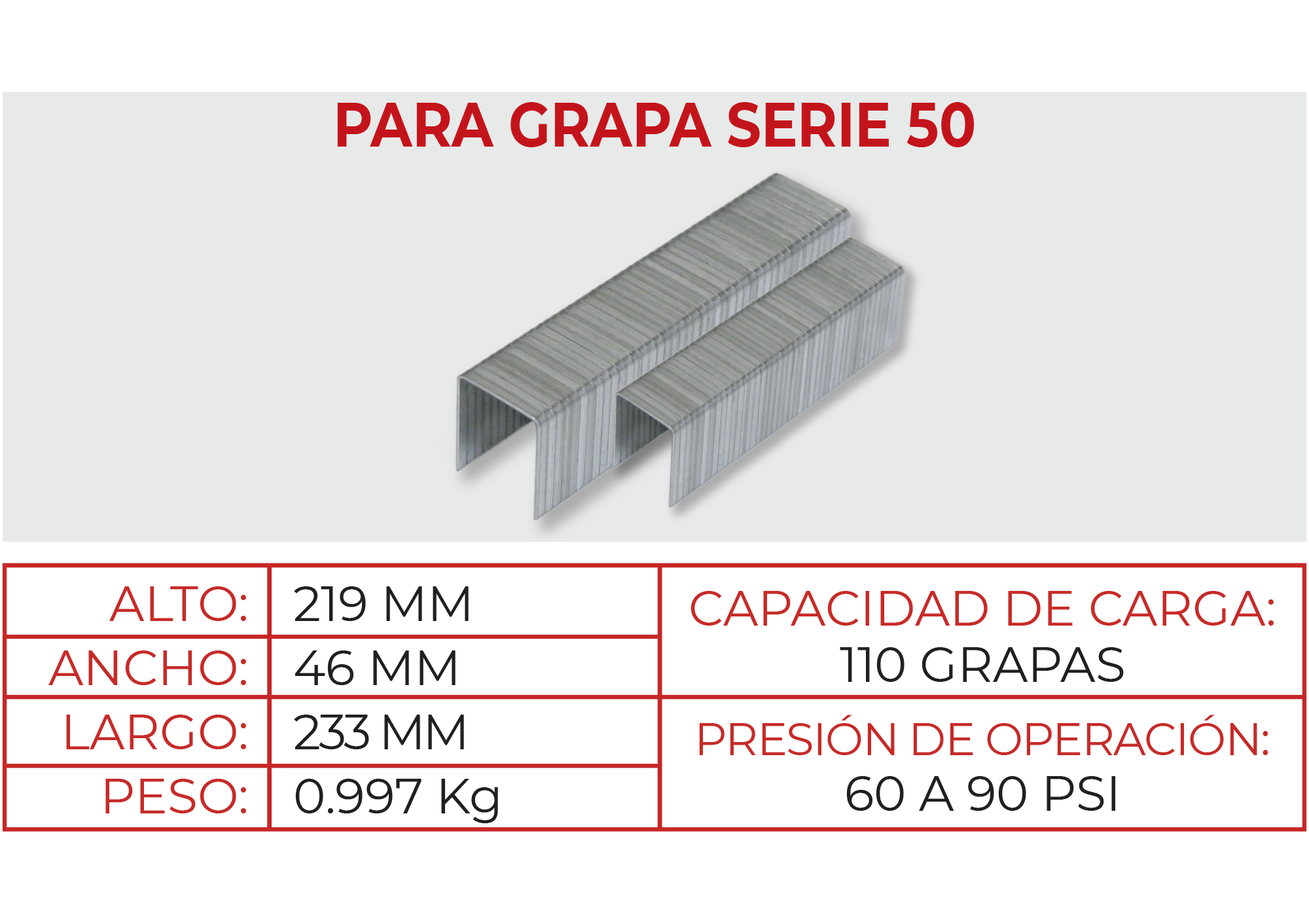 Engrapadora Neumática S50NL