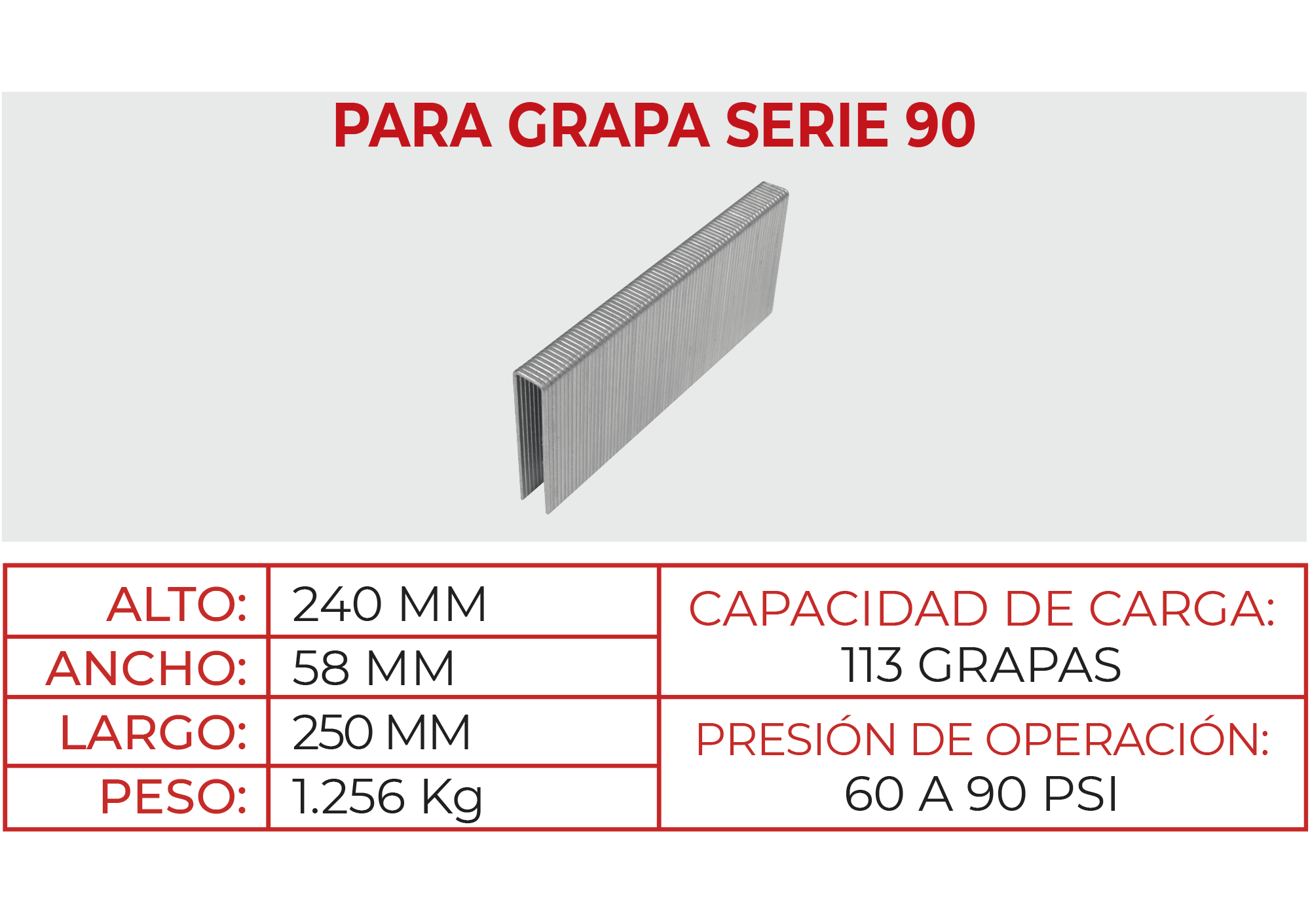 Engrapadora Neumática S90