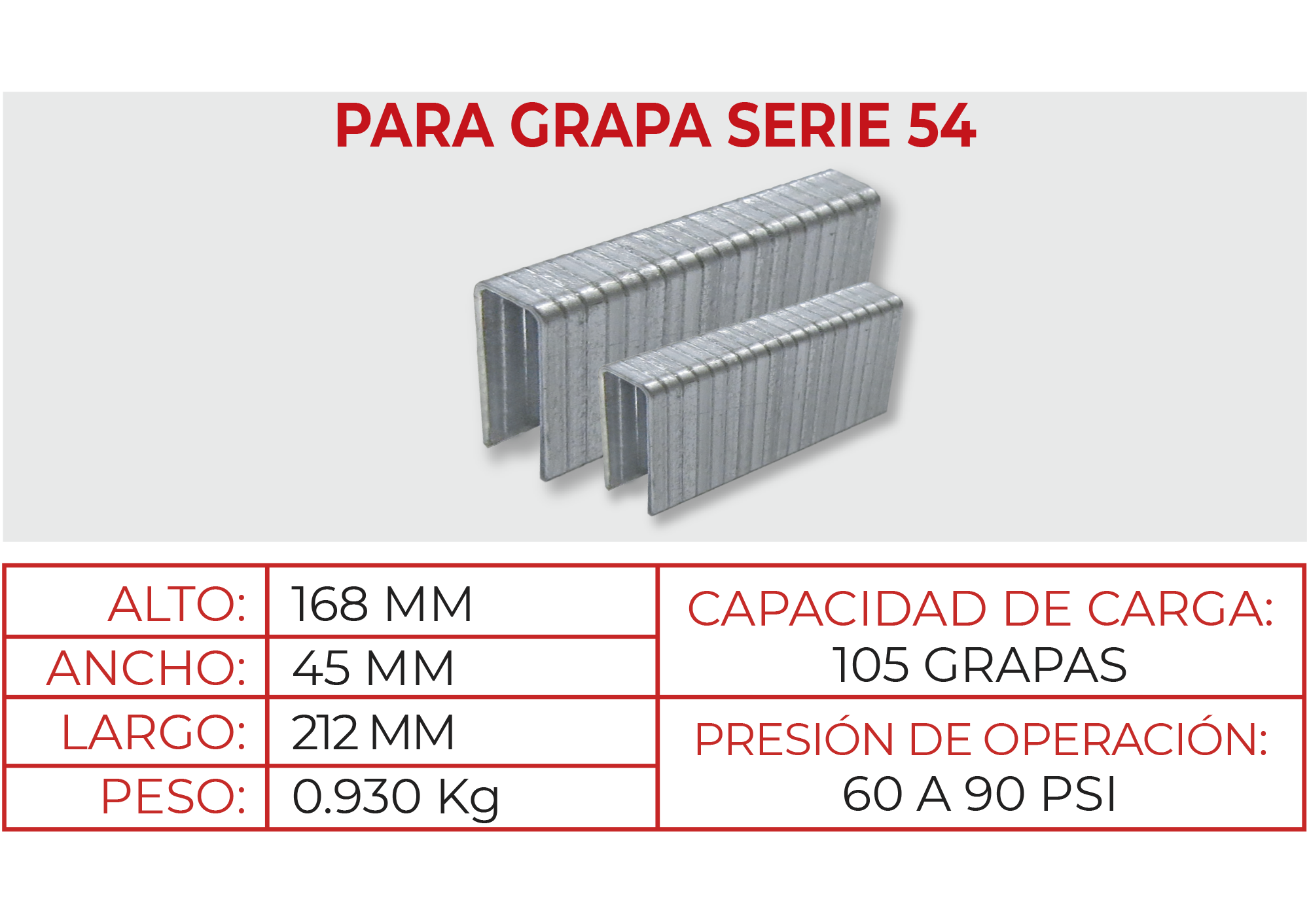 Engrapadora Neumática S54