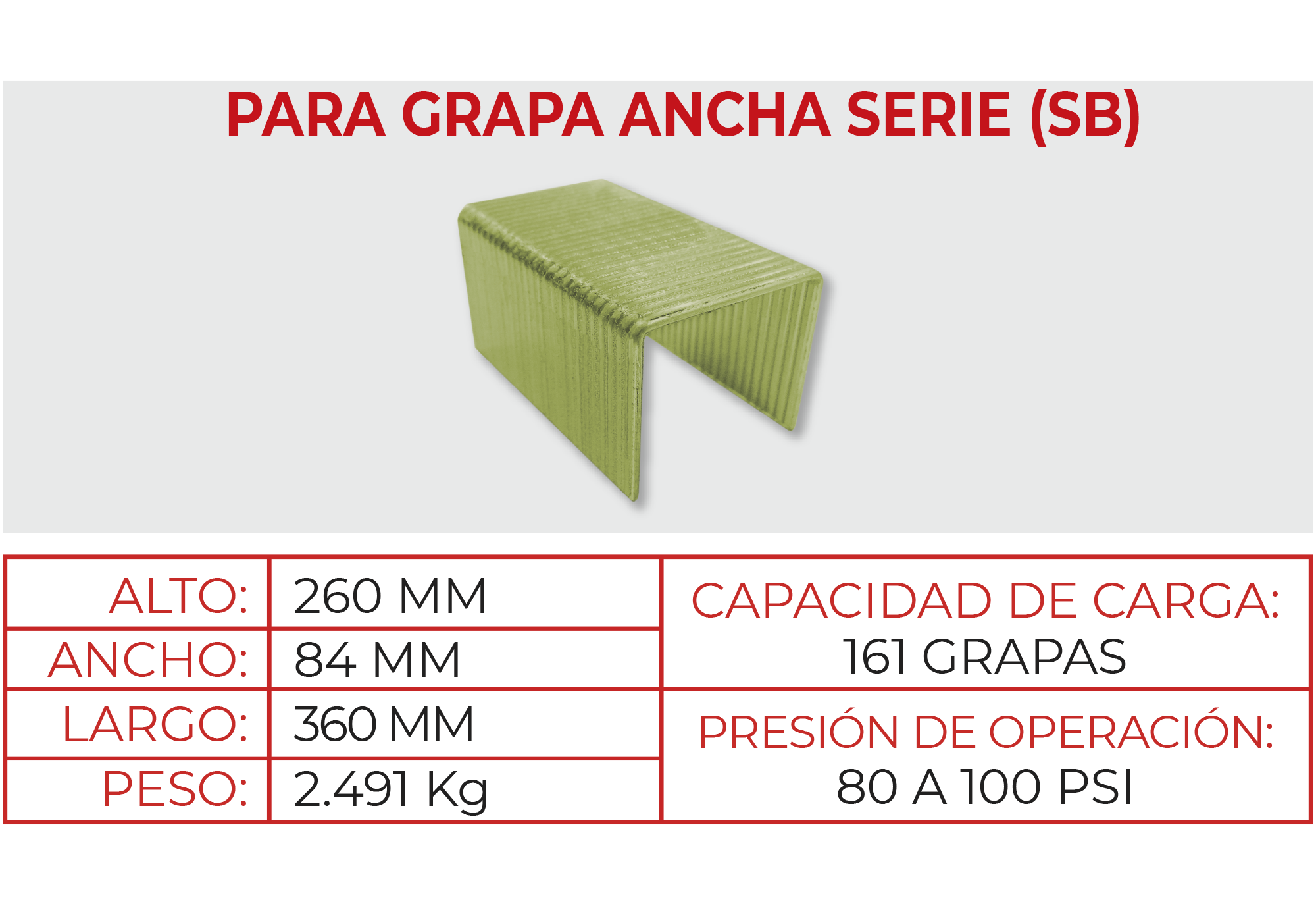 Engrapadora Neumática SB