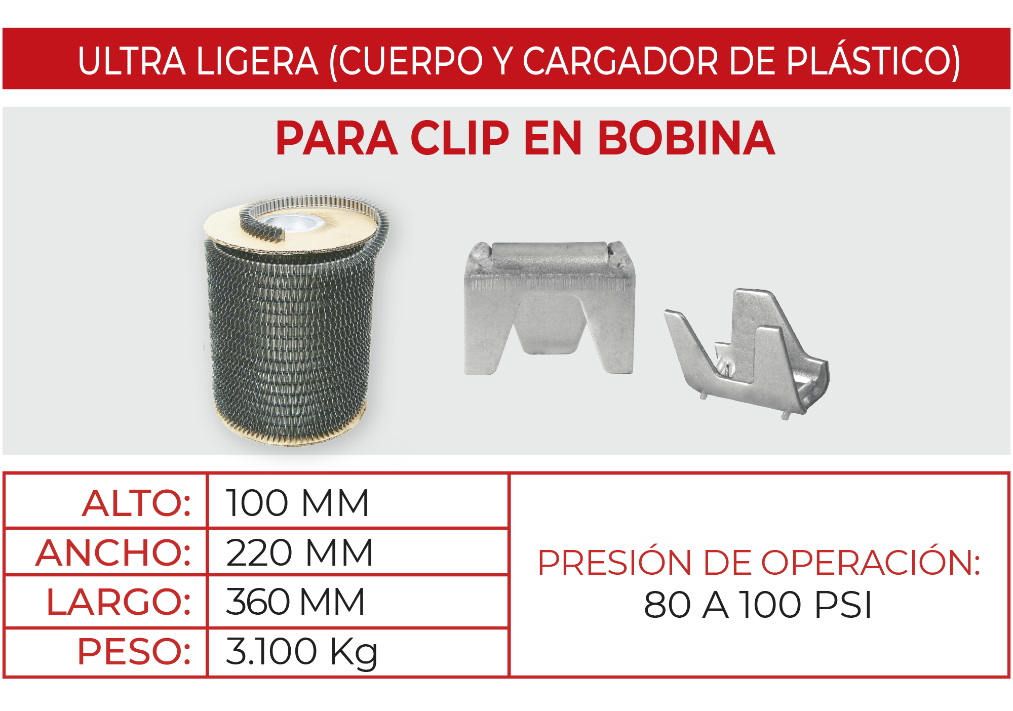 Pistola Neumática para Clip M46BP