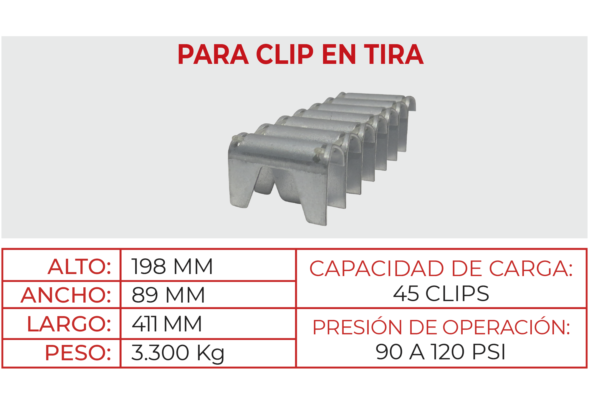 Pistola Neumática para Clip M65T