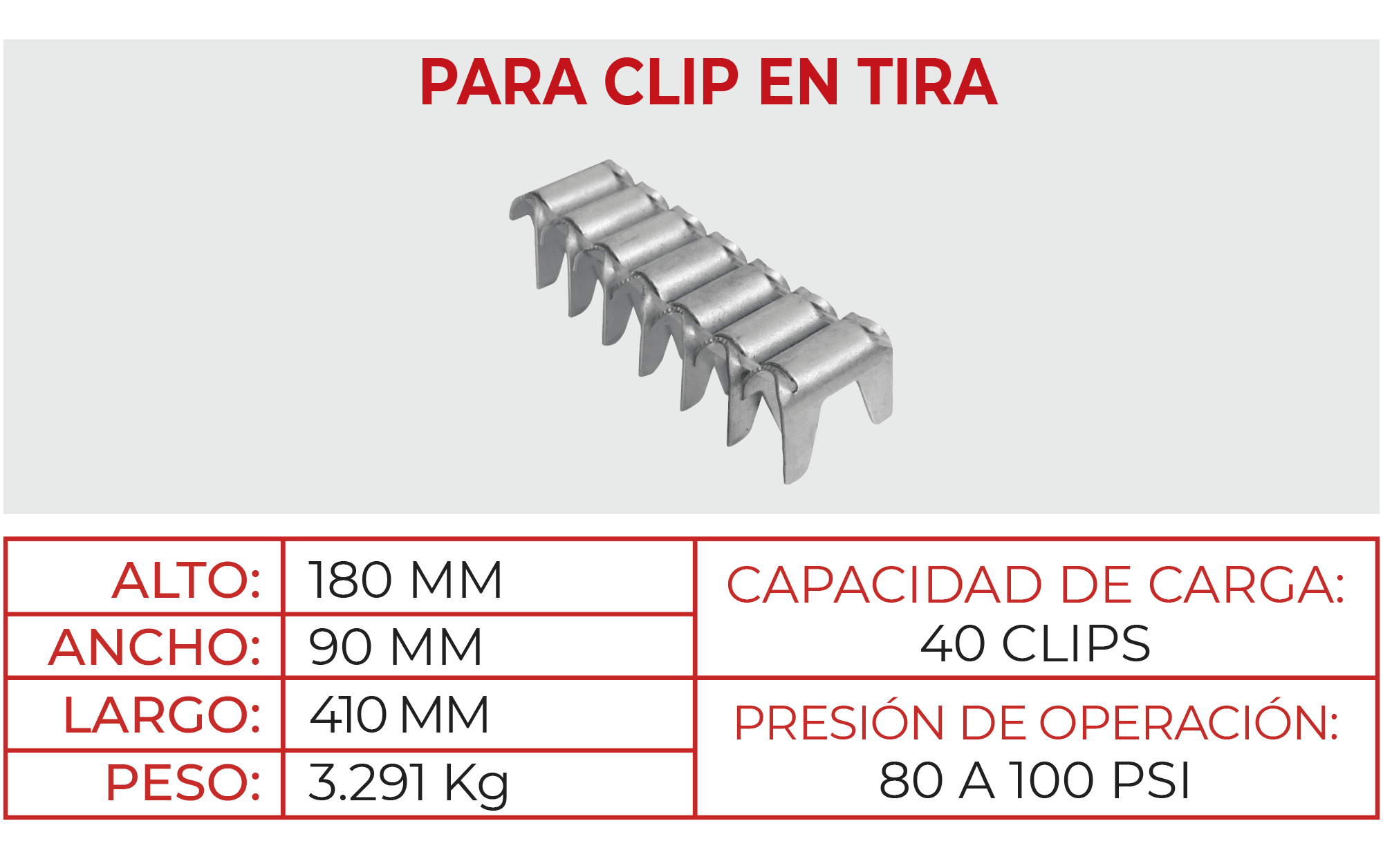 Pistola Neumática para Clip M66T
