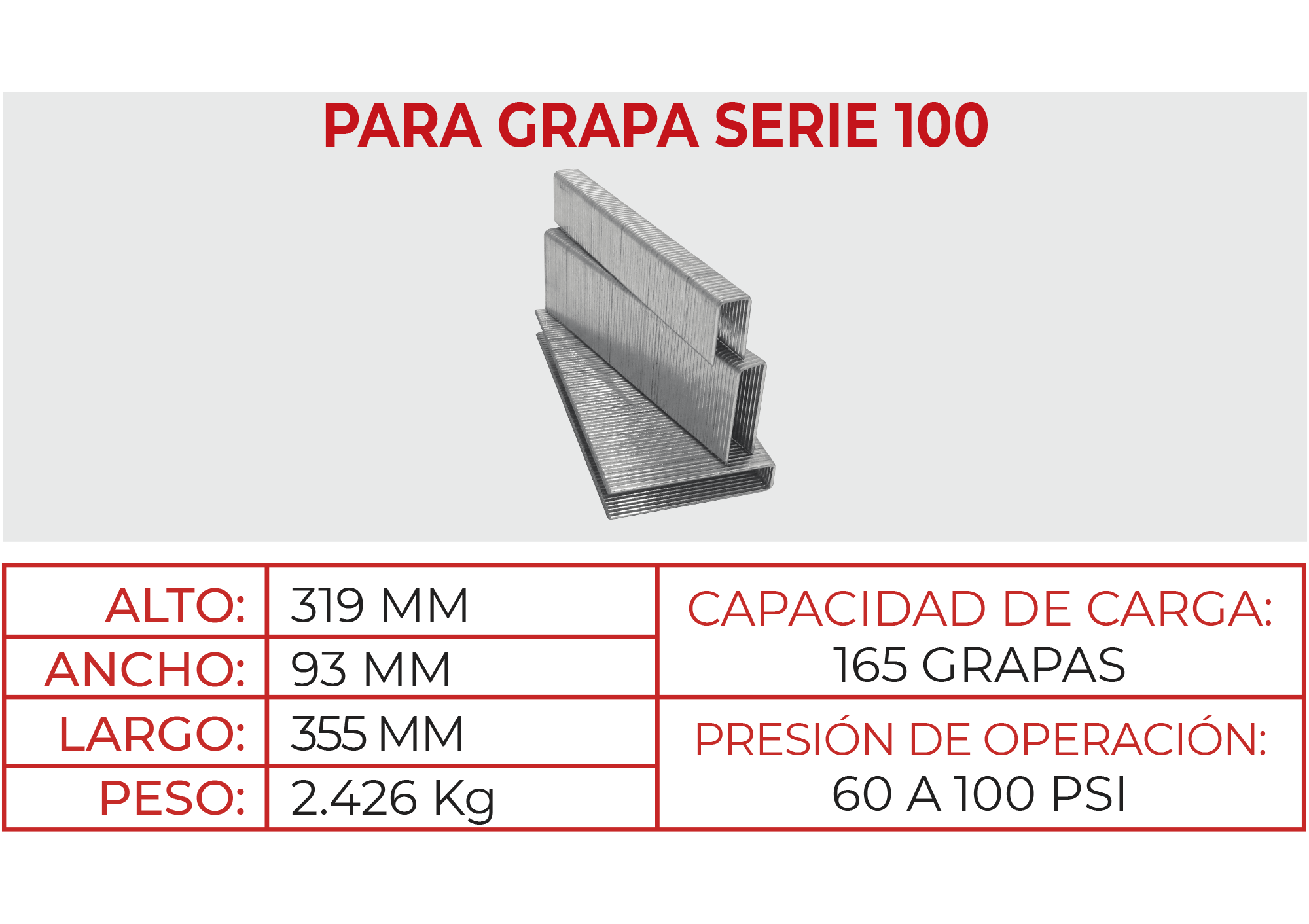 Engrapadora Neumática S100