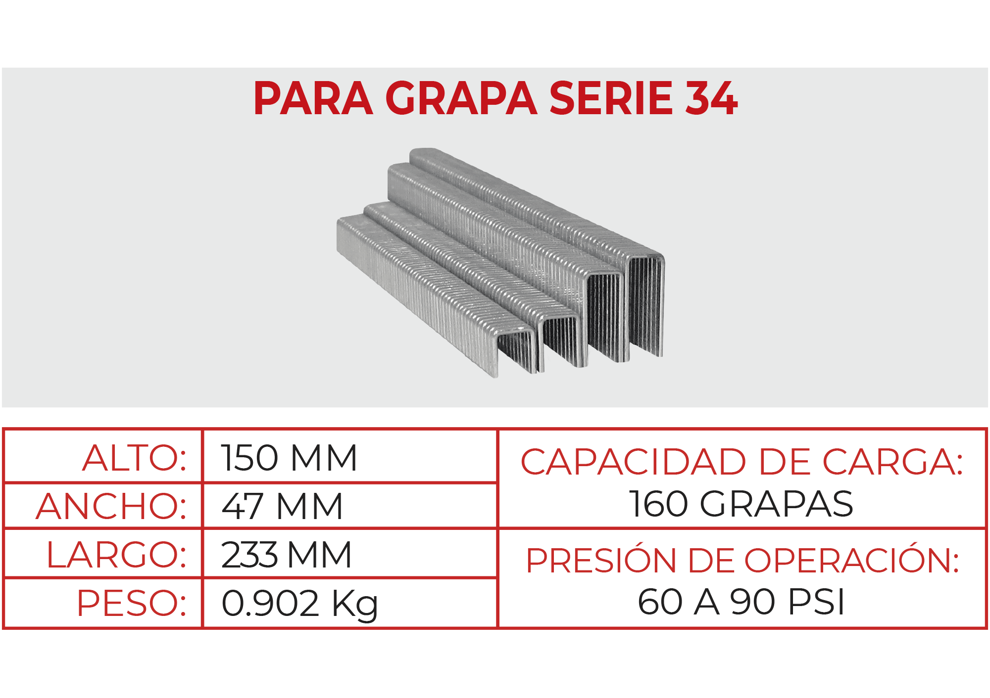 Engrapadora Neumática S34K