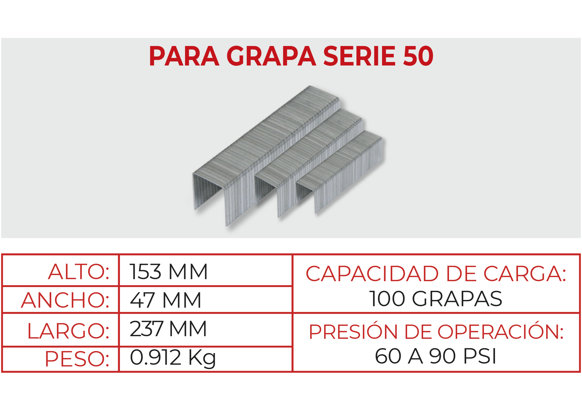 Engrapadora Neumática S50K