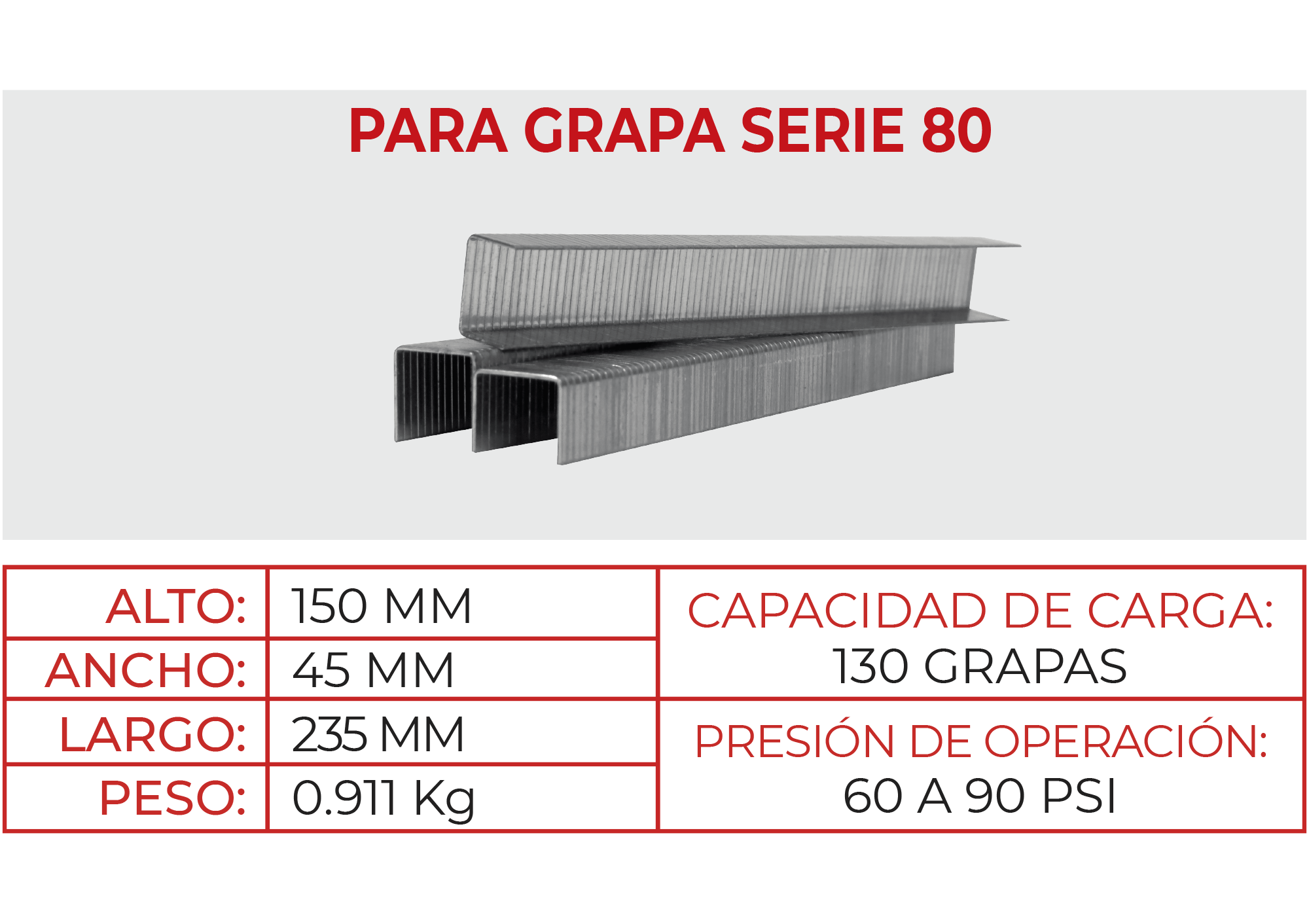 Engrapadora Neumática S80K