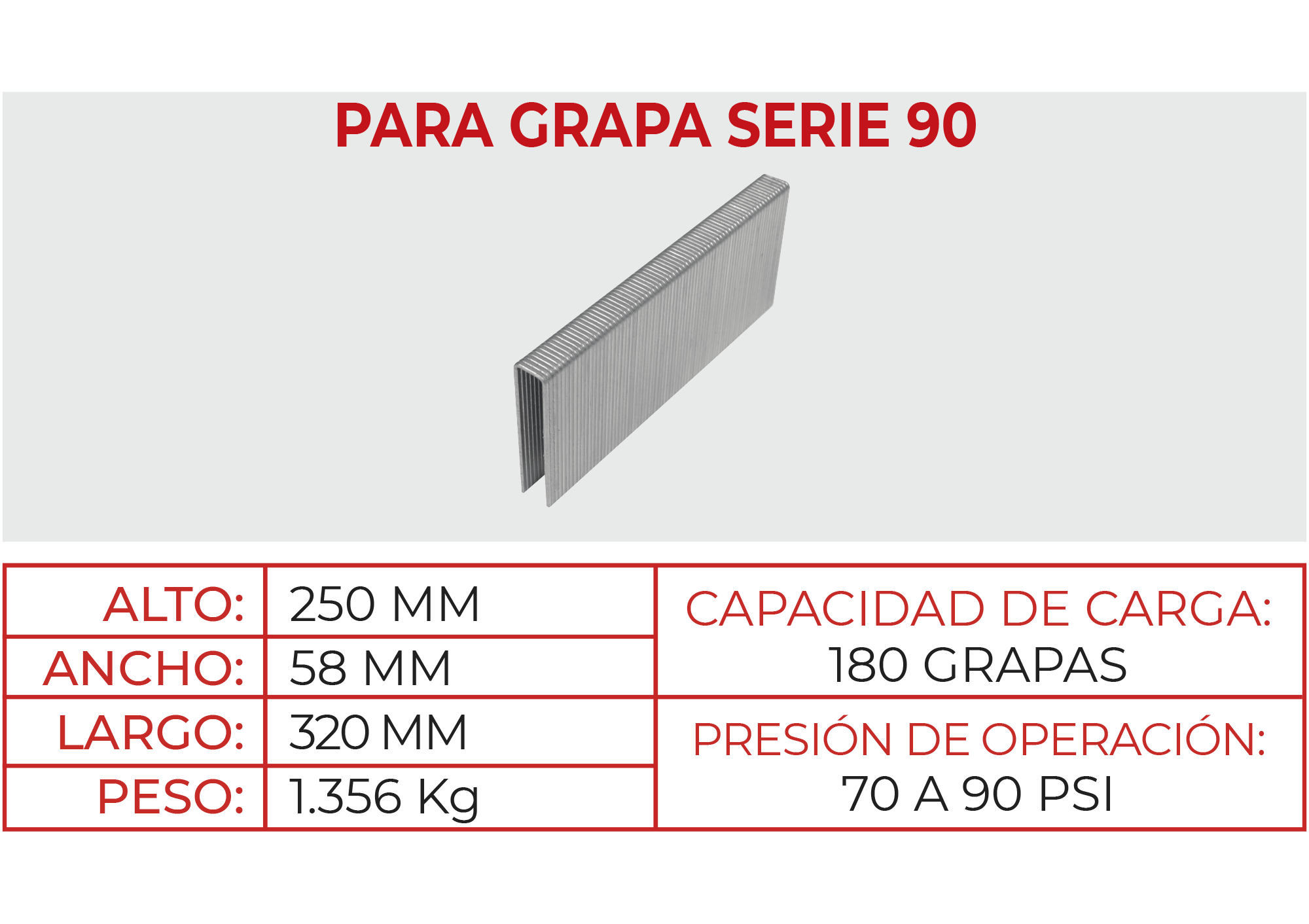 Engrapadora Neumática S90Q