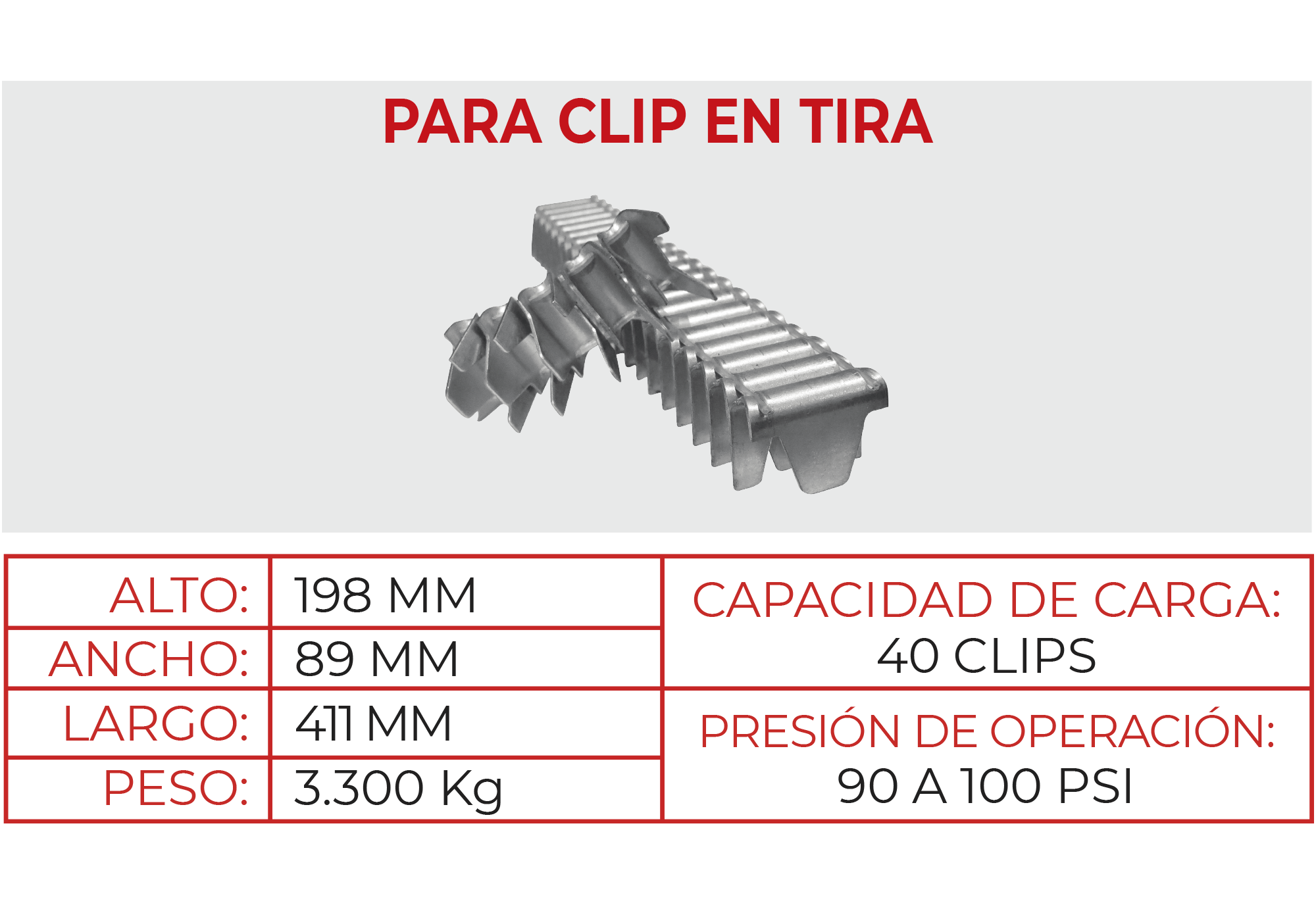 Pistola Neumática para Clip M46T