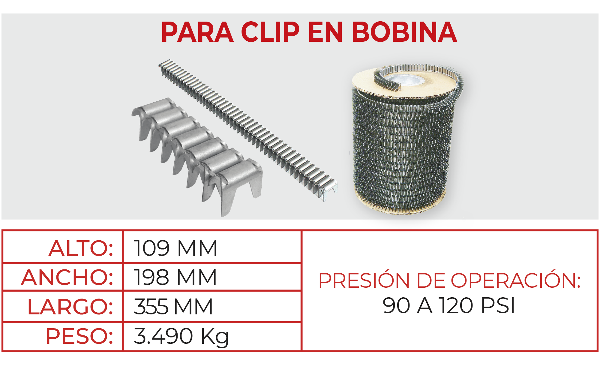 Pistola Neumática para Clip M47B