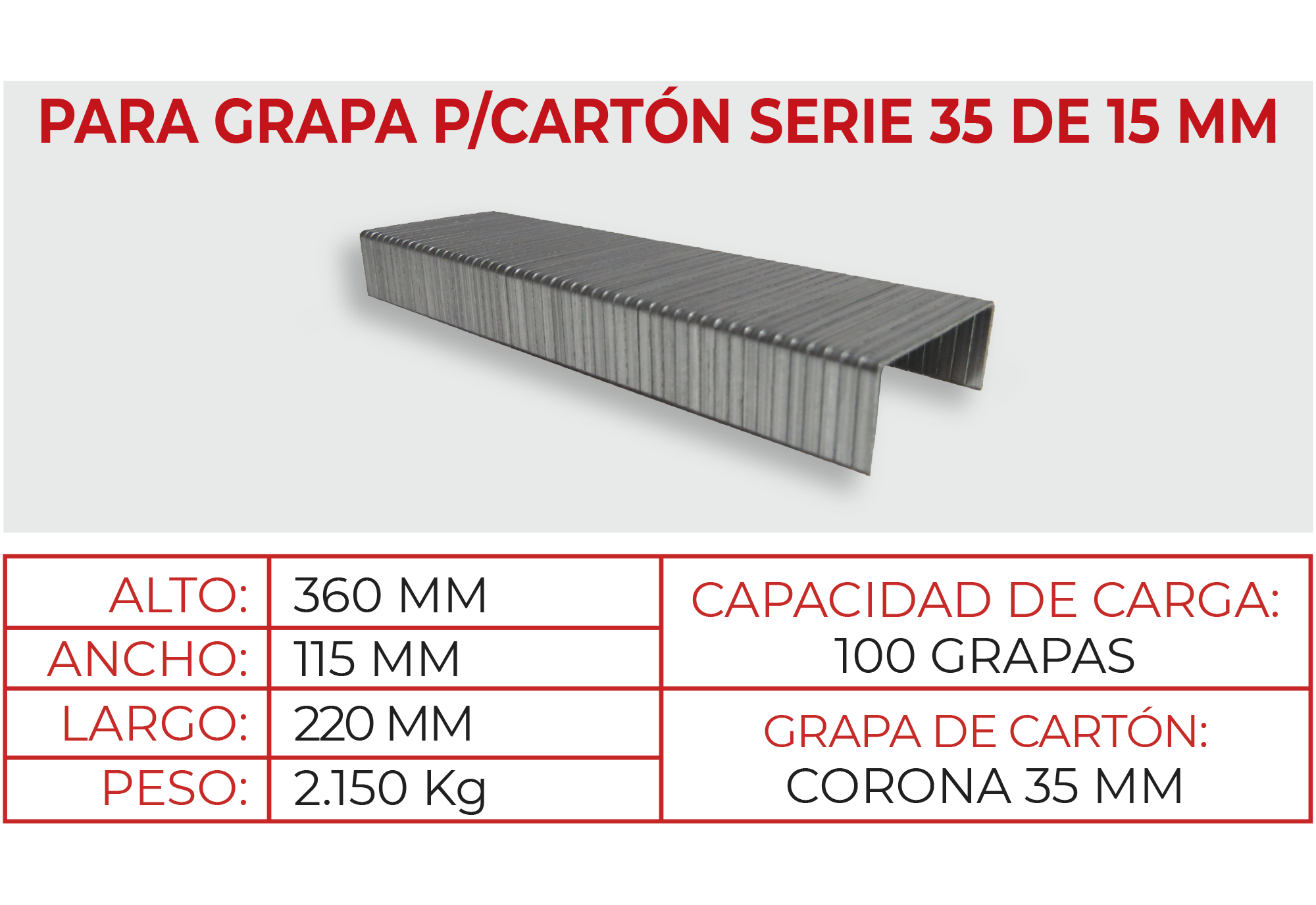 Engrapadora Mecánica S3515