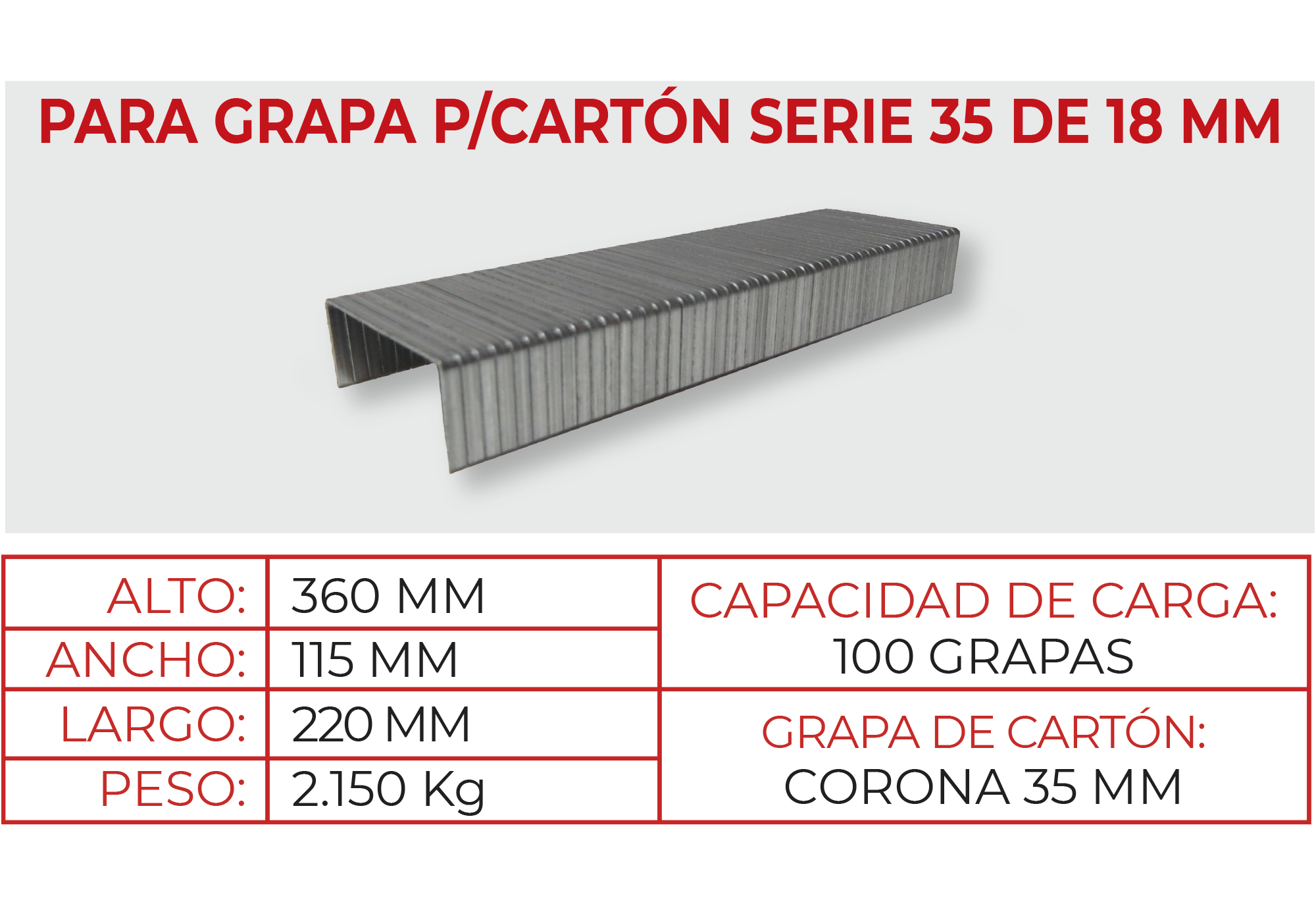 Engrapadora Mecánica S3518
